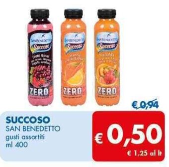 MD Discount SUCCOSO SAN BENEDETTO gusti assortiti ml 400 offerta