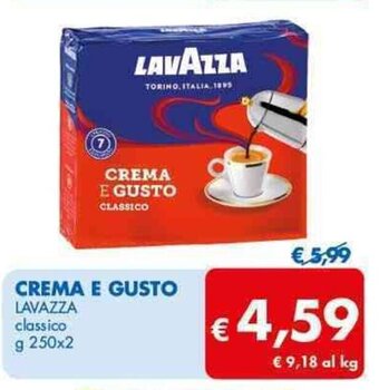 CREMA E GUSTO LAVAZZA classico g 250x2