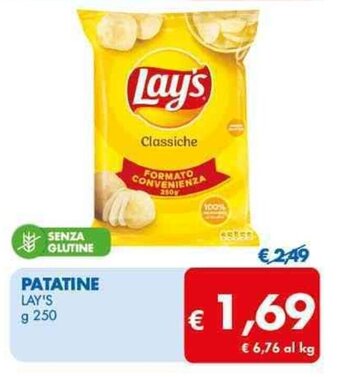 MD Discount PATATINE LAY'S g 250 offerta