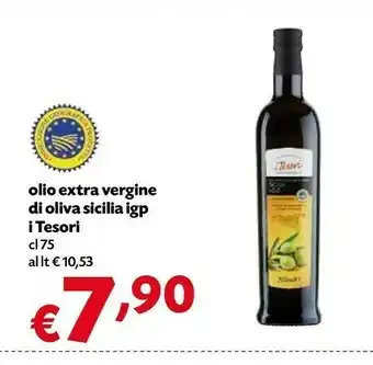 I Tesori Olio Extra Vergine Di Oliva Sicilia IGP 750 Ml