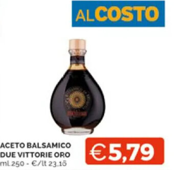 Mercatò ACETO BALSAMICO DUE VITTORIE ORO ml 250 offerta