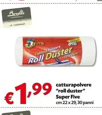 Super Five Catturapolvere Roll Duster 30 Panni