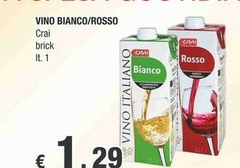 Crai Crai - Vino Italiano Bianco Leggermente Fruttato 1000 g(ml) offerta