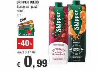 Crai Zuegg Zuegg - Skipper Arancia Rossa 1000 g(ml) offerta