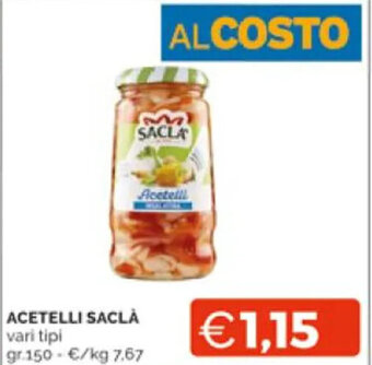 Mercatò ACETELLI SACLA vari tipi gr.150 offerta