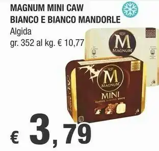 Crai Algida Magnum Mini Caw Bianco offerta