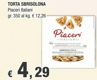 Crai Torta Sbrisolona offerta