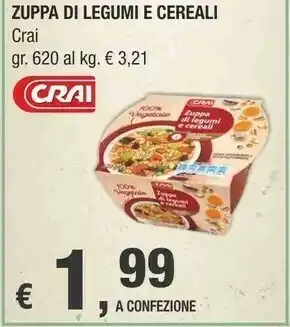 Crai Zuppa Di Legumi E Cereali offerta