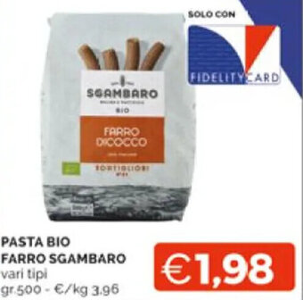 PASTA BIO FARRO SGAMBARO vari tipi gr.500