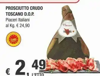 Crai Piaceri Italiani Prosciutto Crudo Toscano D.O.P offerta
