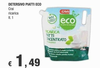 Crai Crai Detersivo Piatti Eco offerta