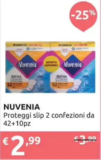 Ipersoap NUVENIA Proteggi slip 2 confezioni da 42+10pz offerta