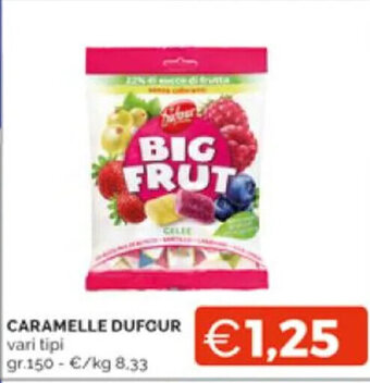 Mercatò CARAMELLE DUFOUR vari tipi gr.150 offerta