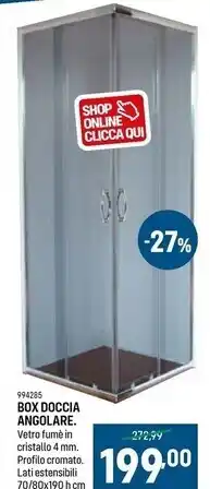 Cfadda Box doccia angolare offerta