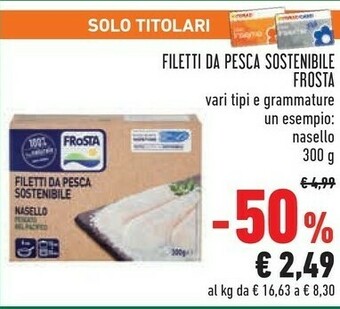 Conad Frosta Filetti Da Pesca Sostenibile Nasello offerta