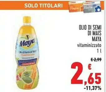 Conad Maya Olio di semi offerta