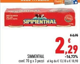 Conad Simmenthal Carne offerta