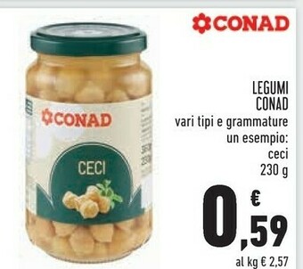 Conad Conad - Ceci 230 g(ml) offerta