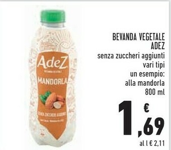 Conad Adez Bevanda Vegetale offerta