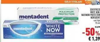 Conad Mentadent Maximum Protection offerta