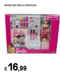 Iper La Grande Barbie set diario e bambola offerta
