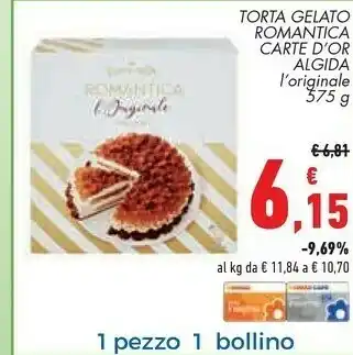 Conad Algida Carte D'or Torta Gelato offerta