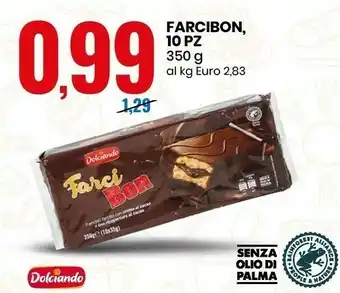 Eurospin Dolciando Farcibon Senza Olio Di Palma 10 Pz offerta