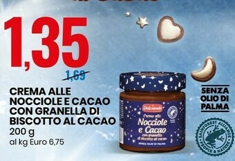 Eurospin Dolciando Crema Alle Nocciole E Cacao Con Granella Di Biscotto Al Cacao offerta