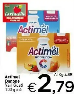 Crai Danone Actimel Immuno+ offerta