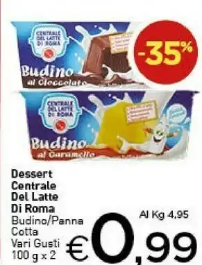 Crai Centrale del latte di roma Budino Al Caramello 200 G(ml) offerta