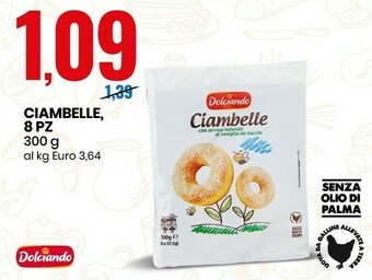 Eurospin Dolciando Ciambelle Senza Olio Di Palma 8 Pz offerta