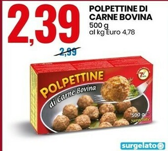 Eurospin Polpettine Di Carne Bovina offerta