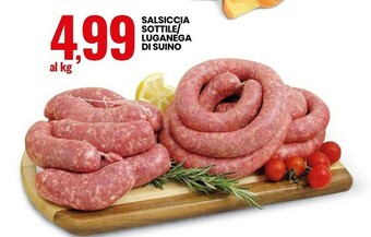 Eurospin Salsiccia Sottile/ Luganega Di Suino offerta