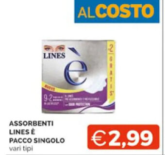 Mercatò ASSORBENTI NUVENIA PACCO SINGOLO vari tipi offerta
