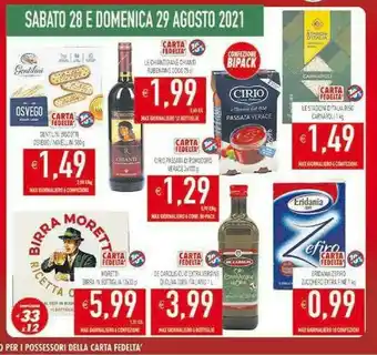 Gros Moretti Birra In Botiglia offerta