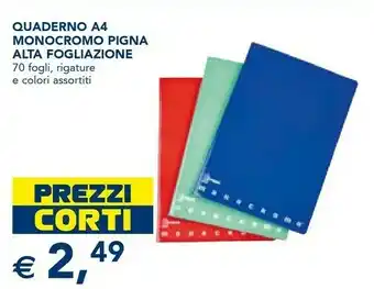 Esselunga Pigna Quaderno offerta