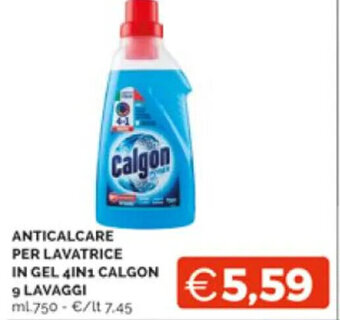 Mercatò ANTICALCARE PER LAVATRICE IN GEL 4IN1 CALGON ml 750 offerta