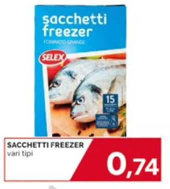 Mercatò SACCHETTI FREEZER vari tipi offerta