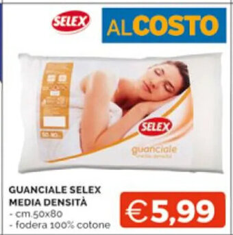 Mercatò GUANCIALE SELEX MEDIA DENSITÀ cm 50 x 80 offerta