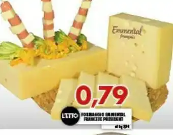 Gros Prèsident President Formaggio Emmental Francese offerta