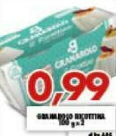 Gros Granarolo 2 Ricottine 200 G(ml) offerta