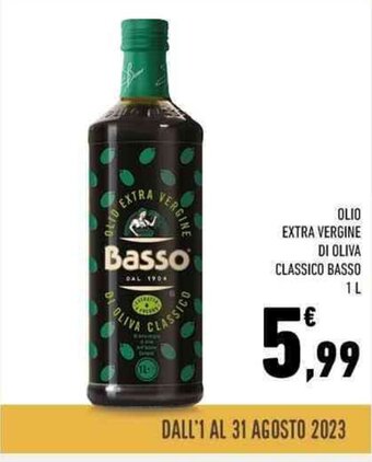 Conad OLIO EXTRA VERGINE DI OLIVA CLASSICO BASSO 1 L offerta