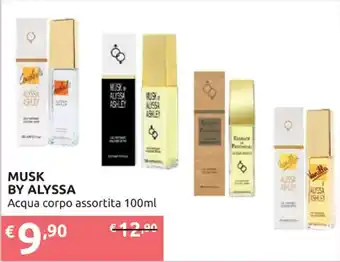 Ipersoap MUSK BY ALYSSA Acqua corpo assortita 100ml offerta