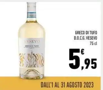 Conad GRECO DI TUFO D.O.C.G. VESEVO 75 cl offerta