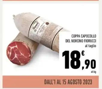 Conad COPPA CAPOCOLLO DEL NORCINO FIORUCCI al taglio offerta