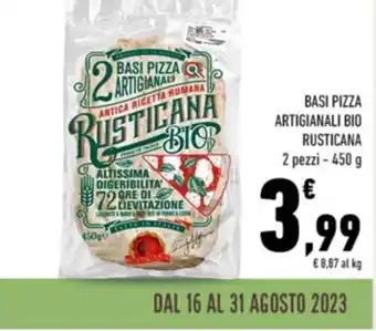 Conad BASI PIZZA ARTIGIANAL ANTICA RICETTA ROMANA 2 pezzi - 450 g offerta