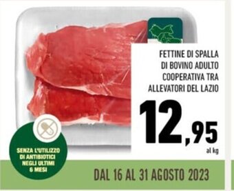 Conad FETTINE DI SPALLA DI BOVINO ADULTO COOPERATIVA TRA ALLEVATORI DEL LAZIO offerta