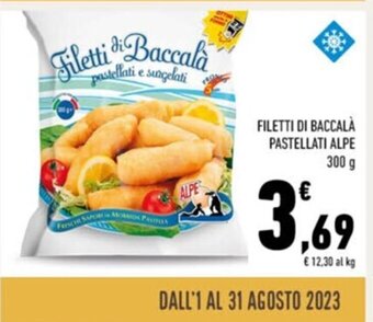 Conad FILETTI DI BACCALÀ PASTELLATI ALPE 300 g offerta