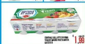 Gros Centrale Del Latte Di Roma Yogurt Magro Frutta Mista offerta