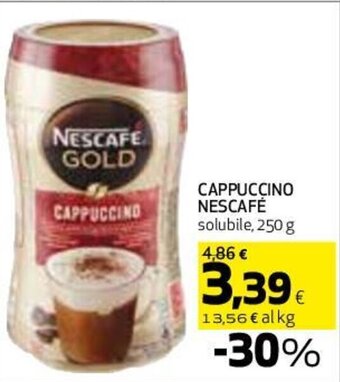 Coop CAPPUCCINO NESCAFÉ solubile, 250 g offerta
